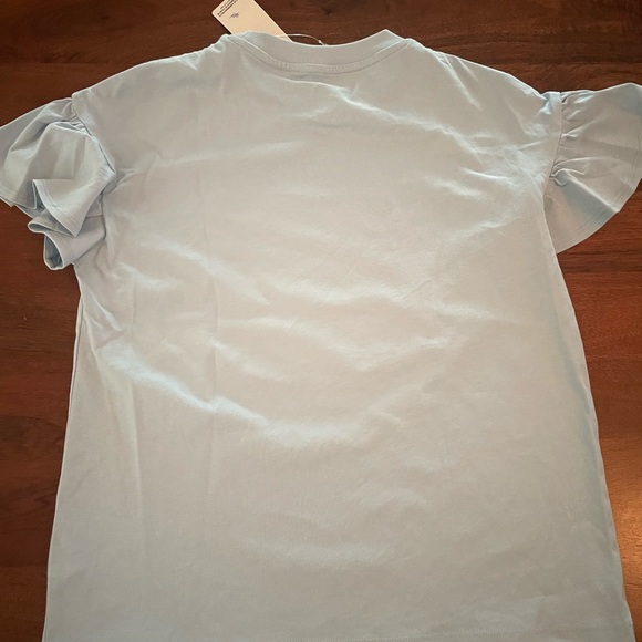 Panda flippy short sleeve ruffle shirt size 12 - Picture 4 of 8